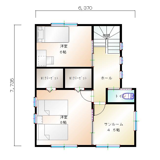 2階平面図