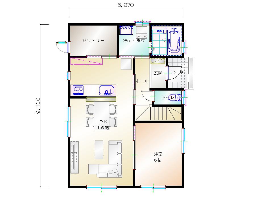 1階平面図