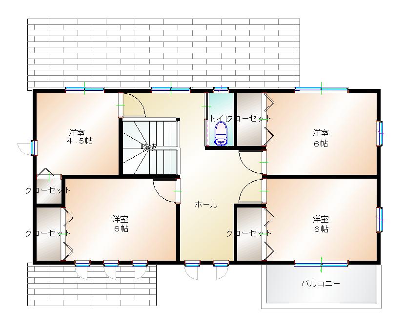 2階平面図