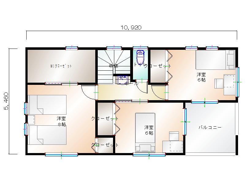2階平面図