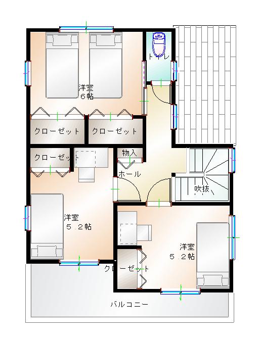 2階平面図