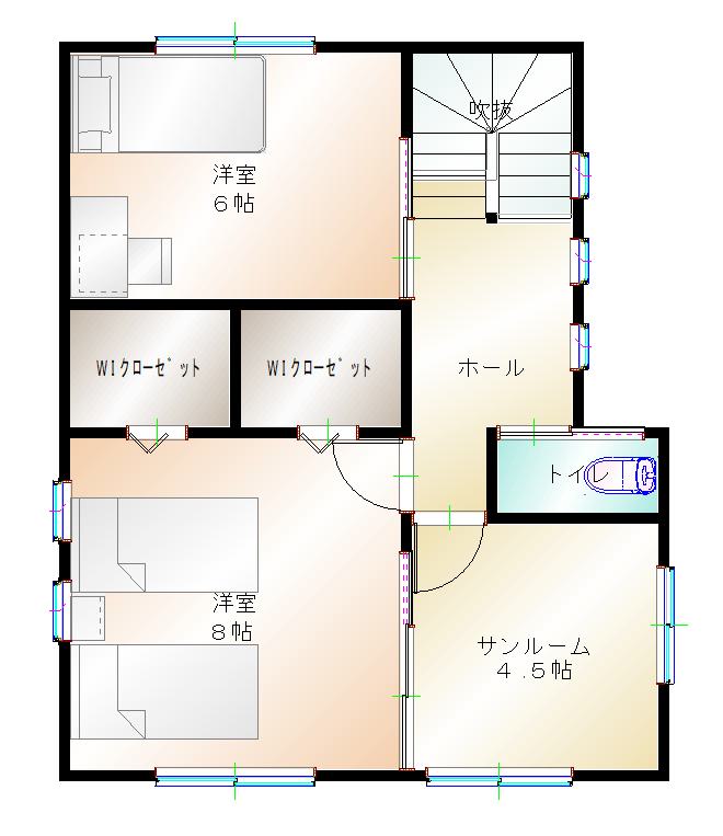 2階平面図