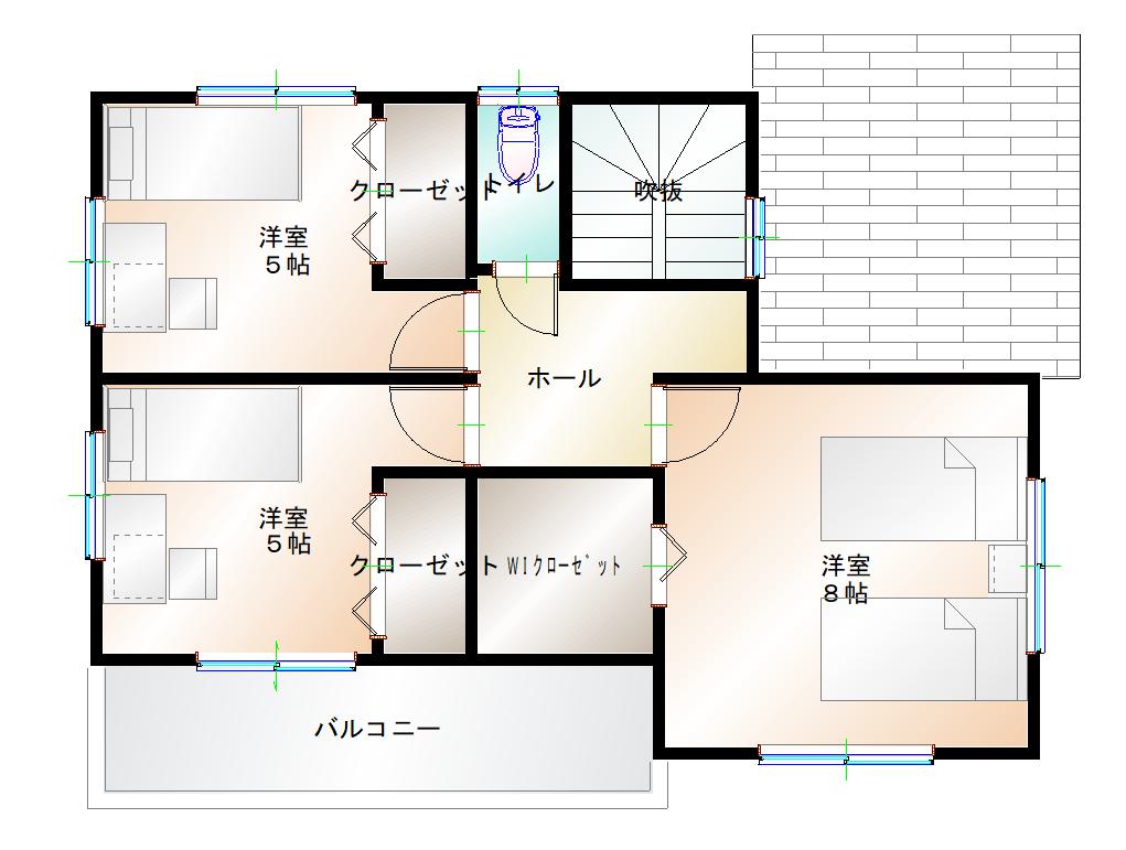 2階平面図