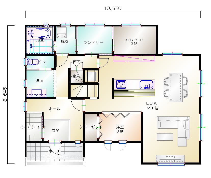 1階平面図