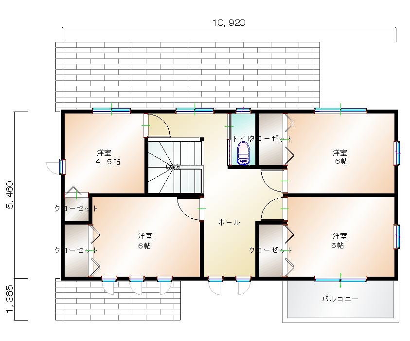 2階平面図