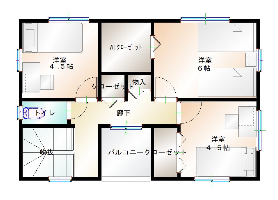 2階平面図