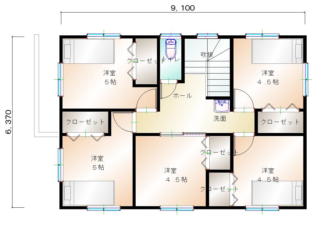 2階平面図