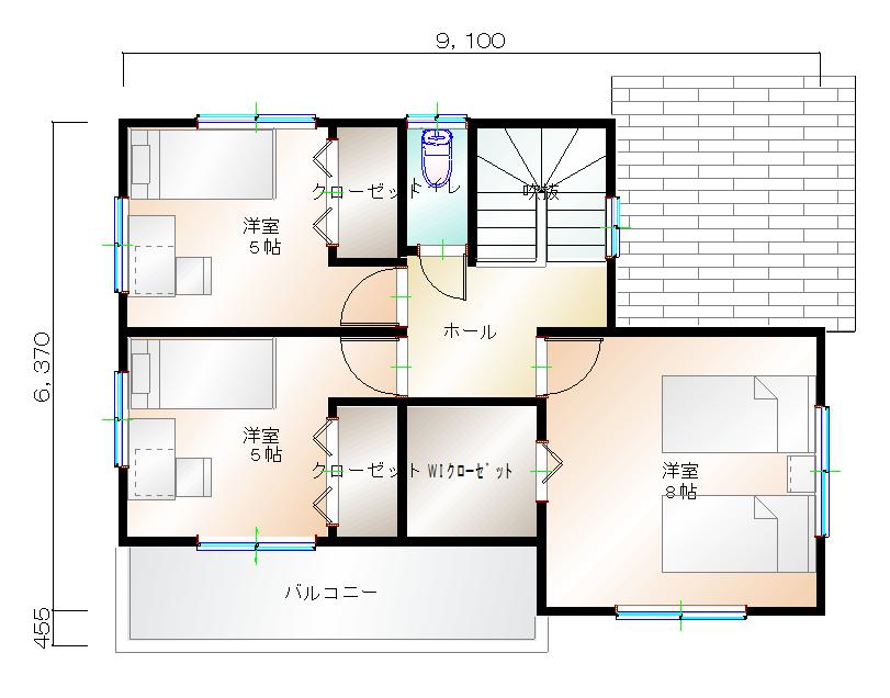 2階平面図