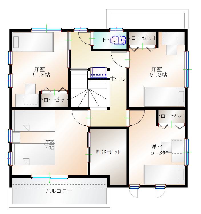 2階平面図