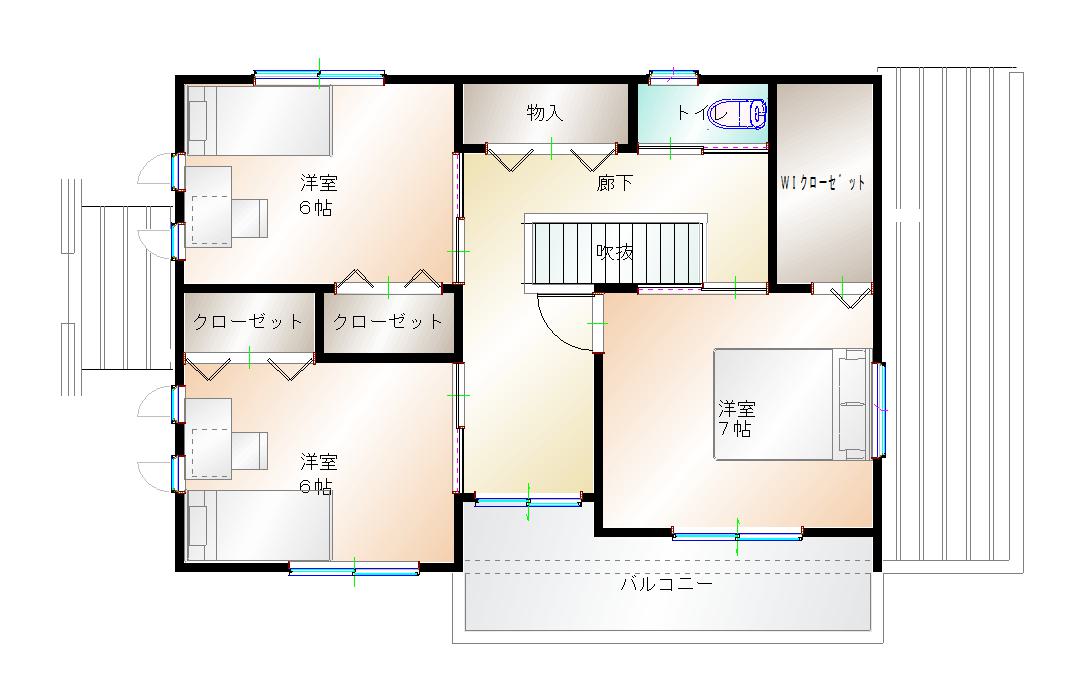 2階平面図