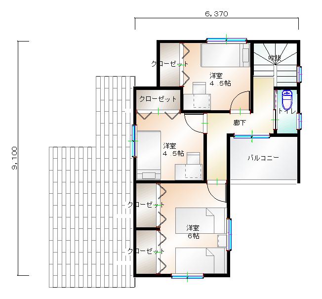 2階平面図