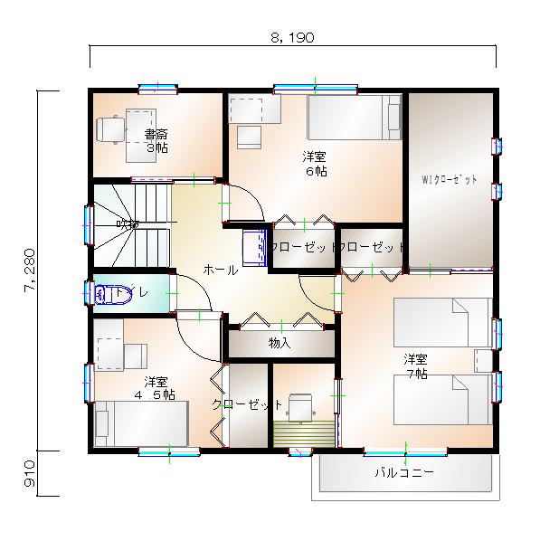 2階平面図