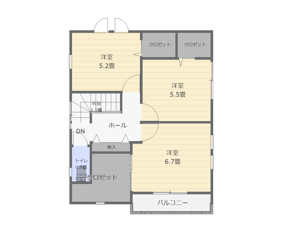 2階平面図