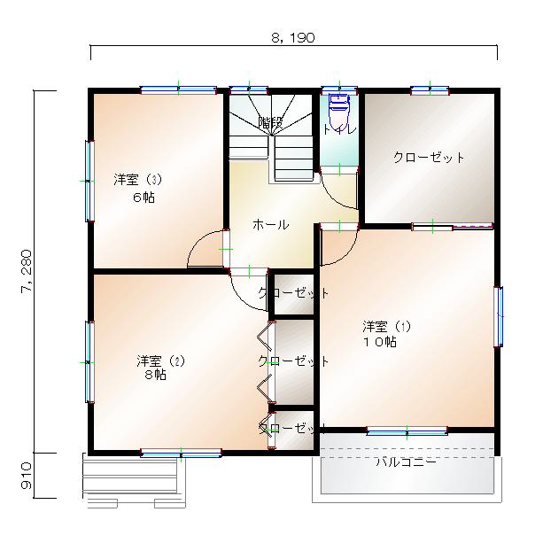 2階平面図