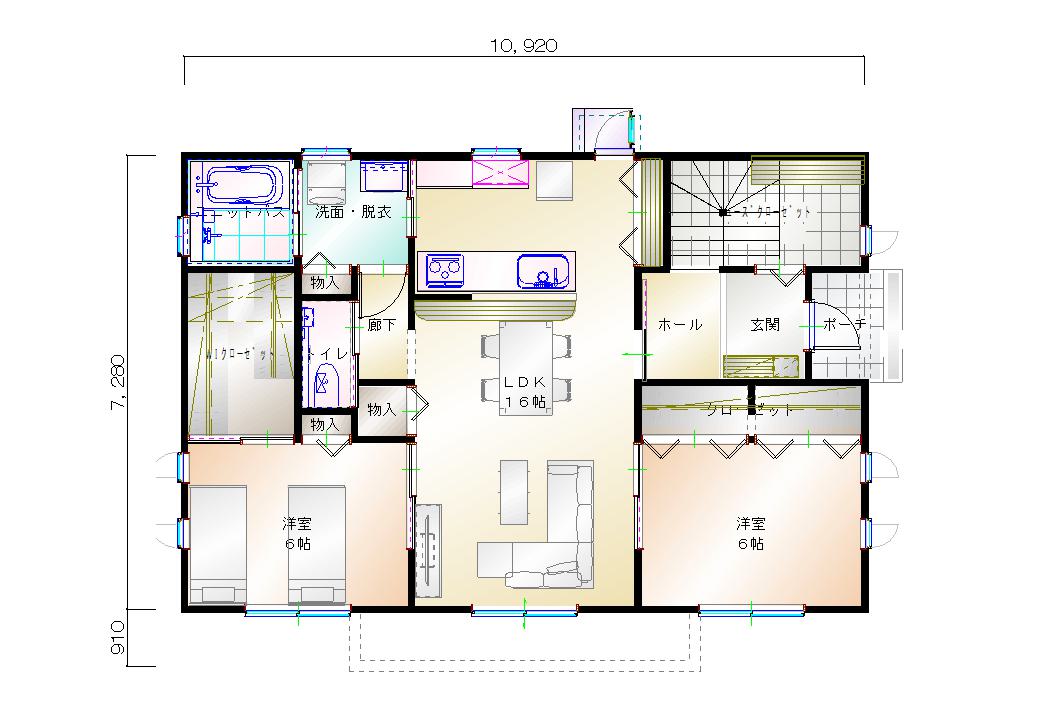 1階平面図