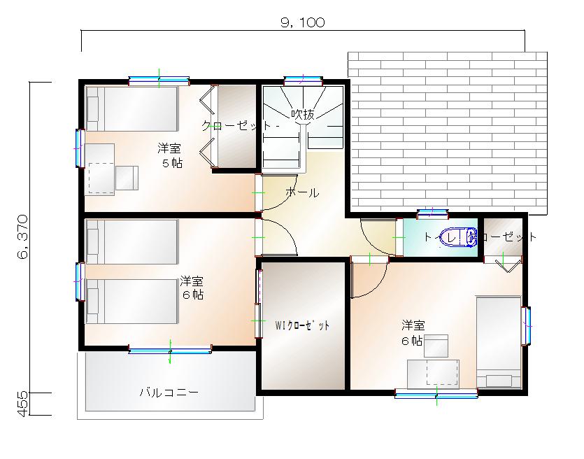 2階平面図