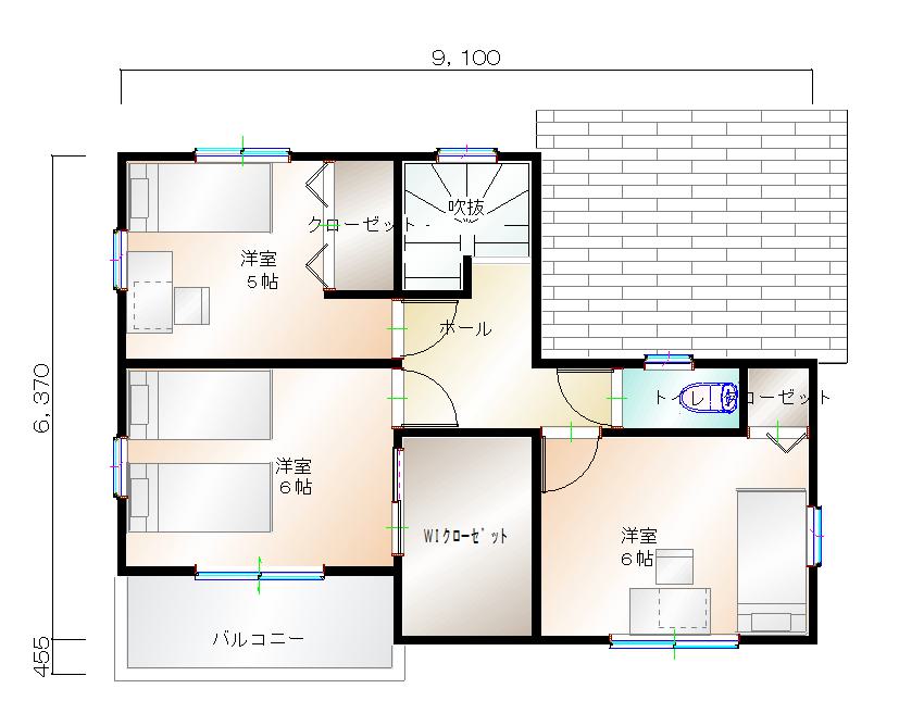 2階平面図