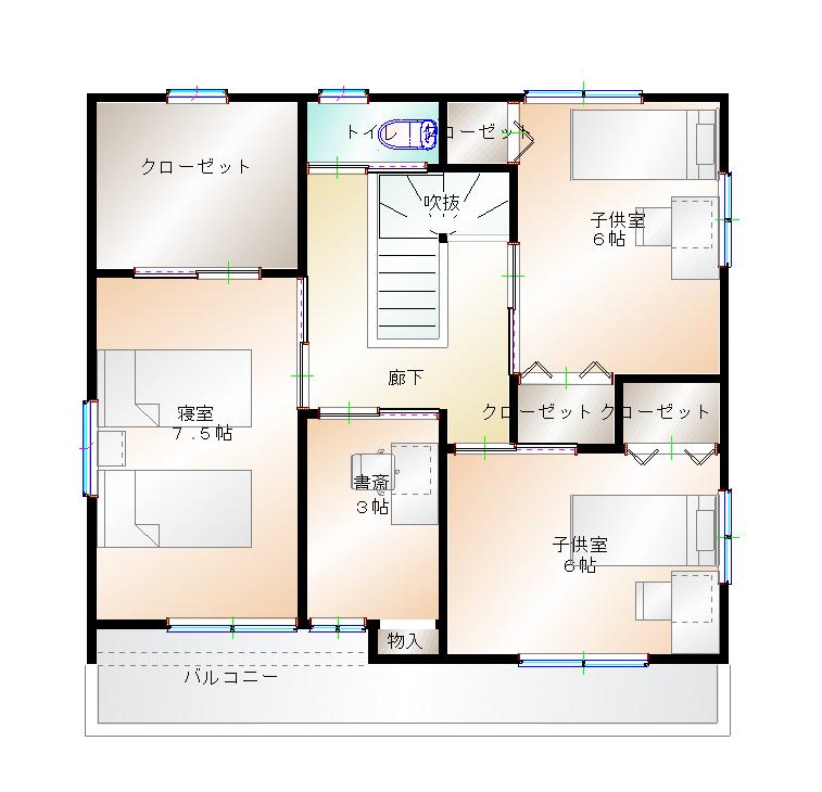 2階平面図