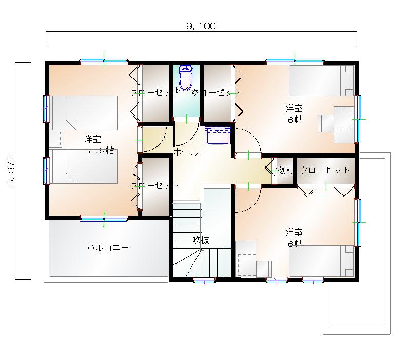 2階平面図