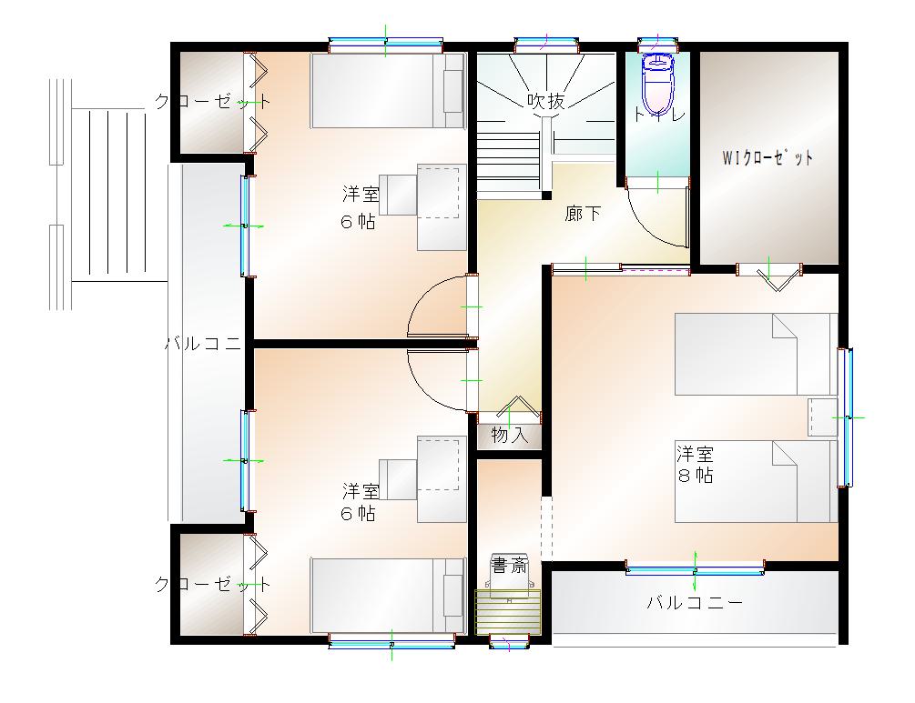 2階平面図