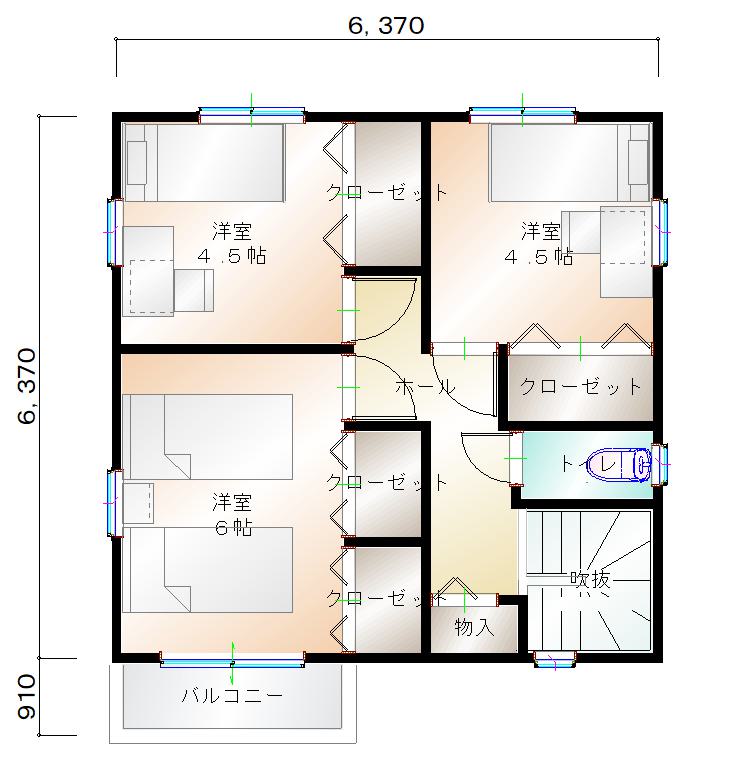 2階平面図