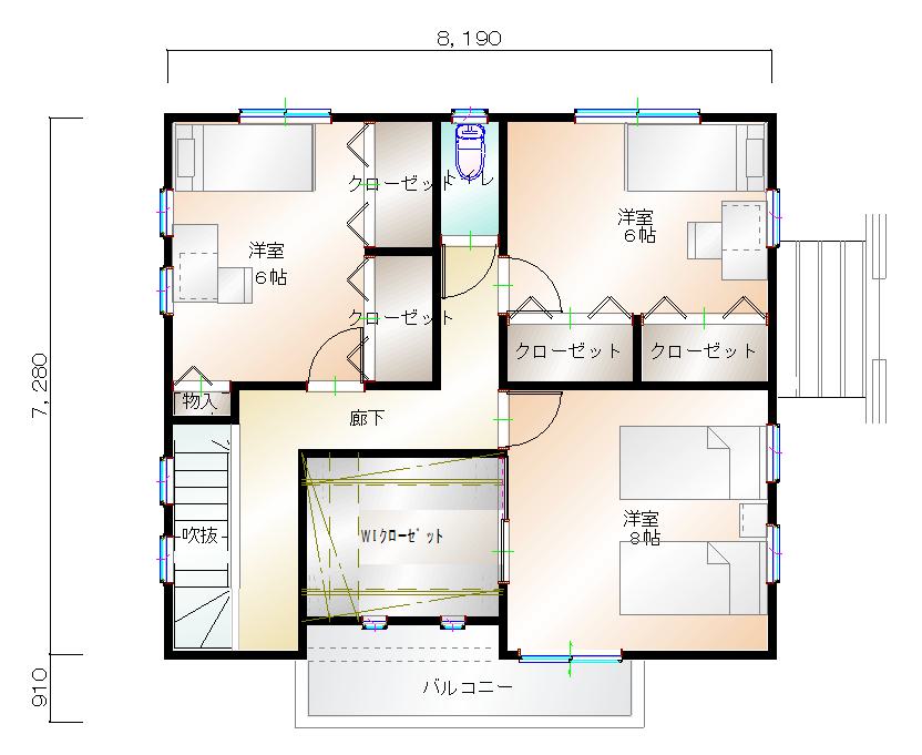 2階平面図