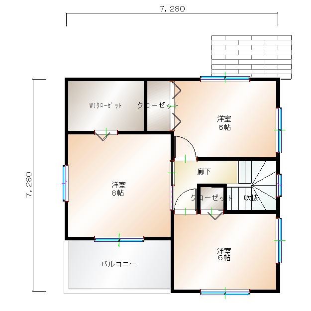2階平面図