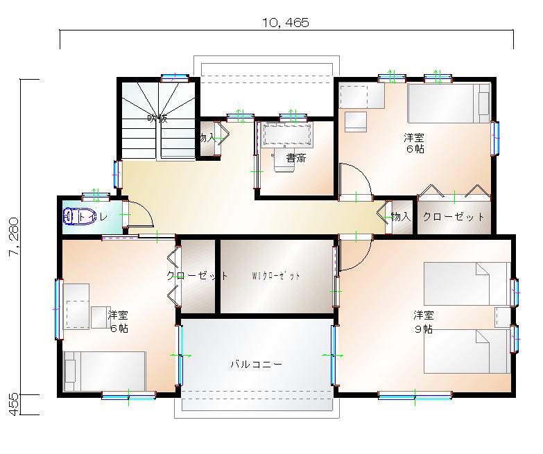 2階平面図
