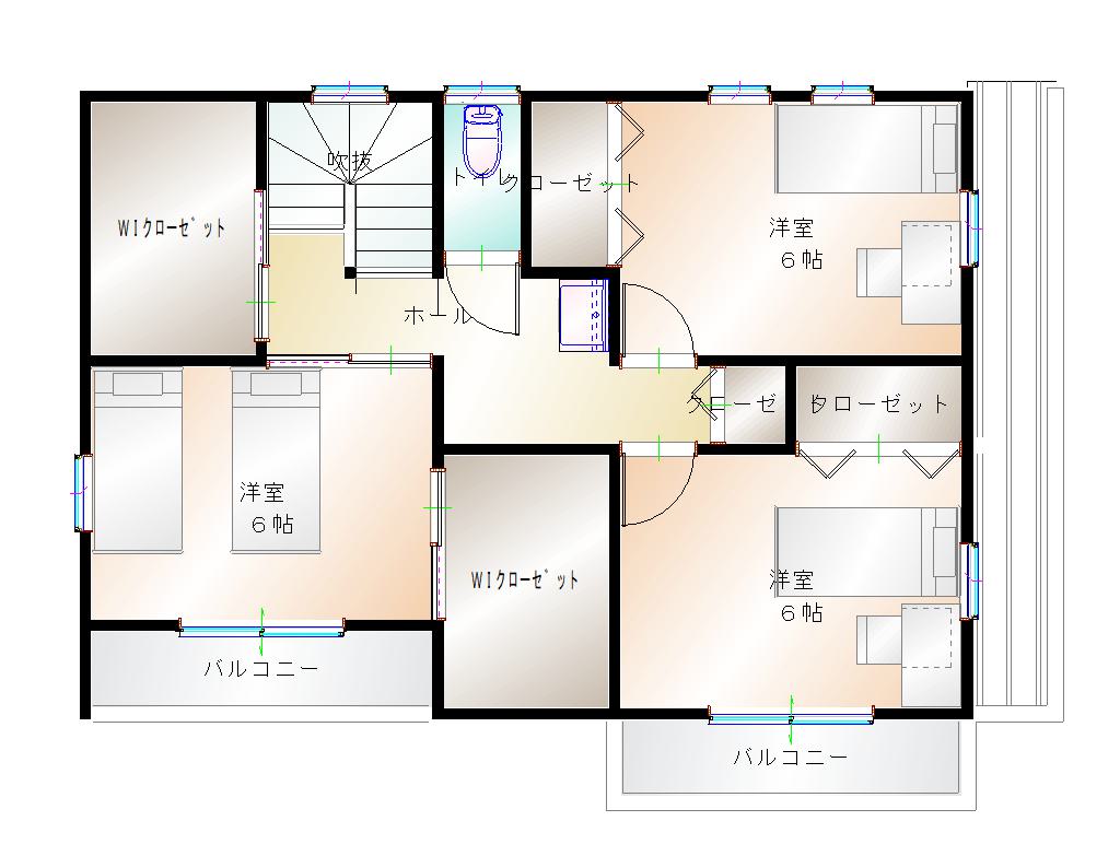 2階平面図