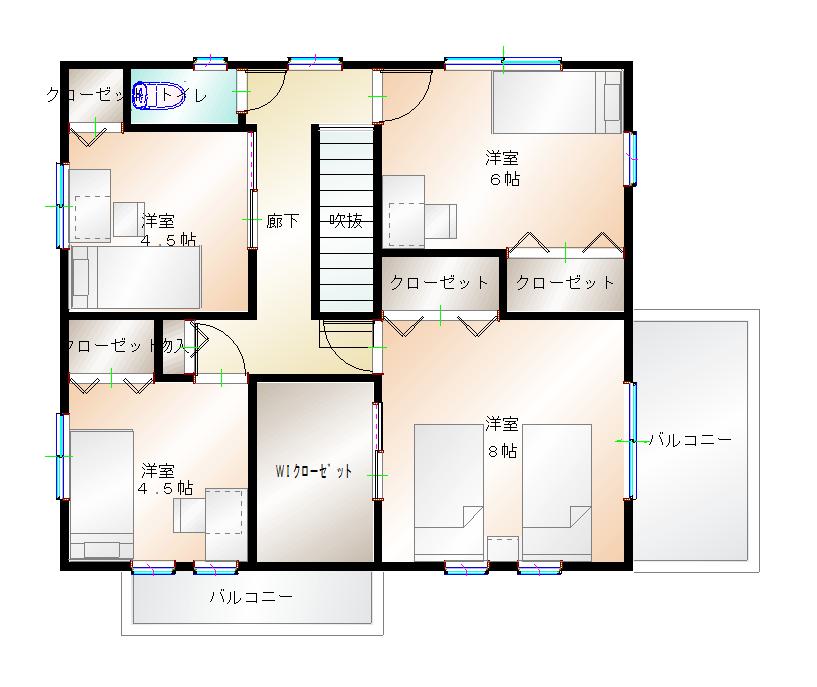 2階平面図