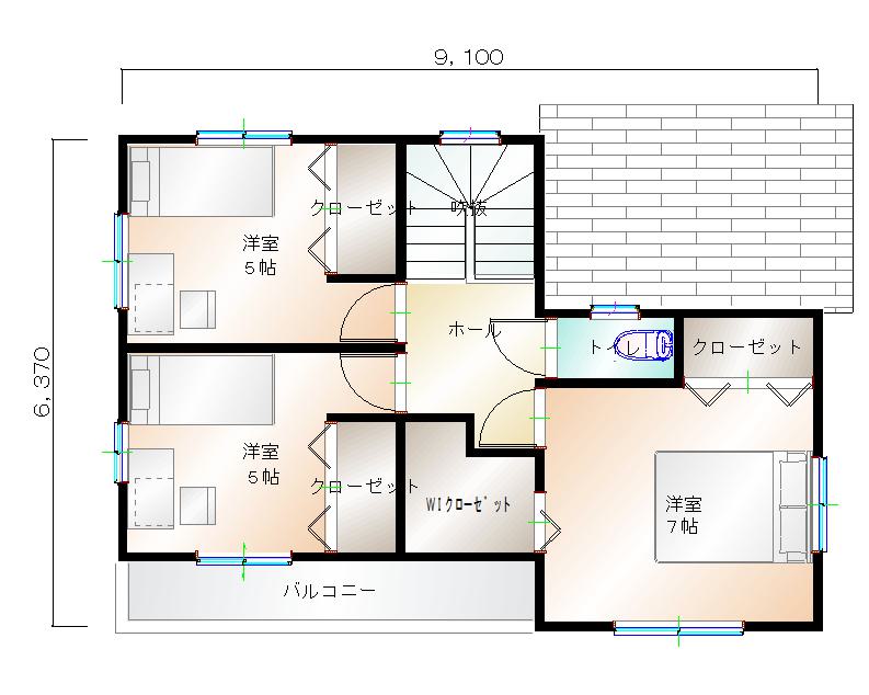 2階平面図