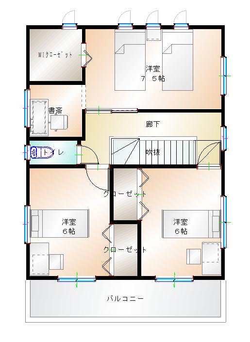 2階平面図