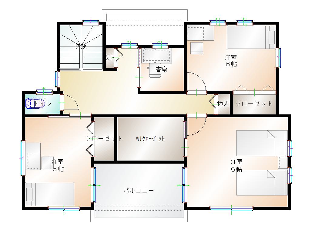 2階平面図