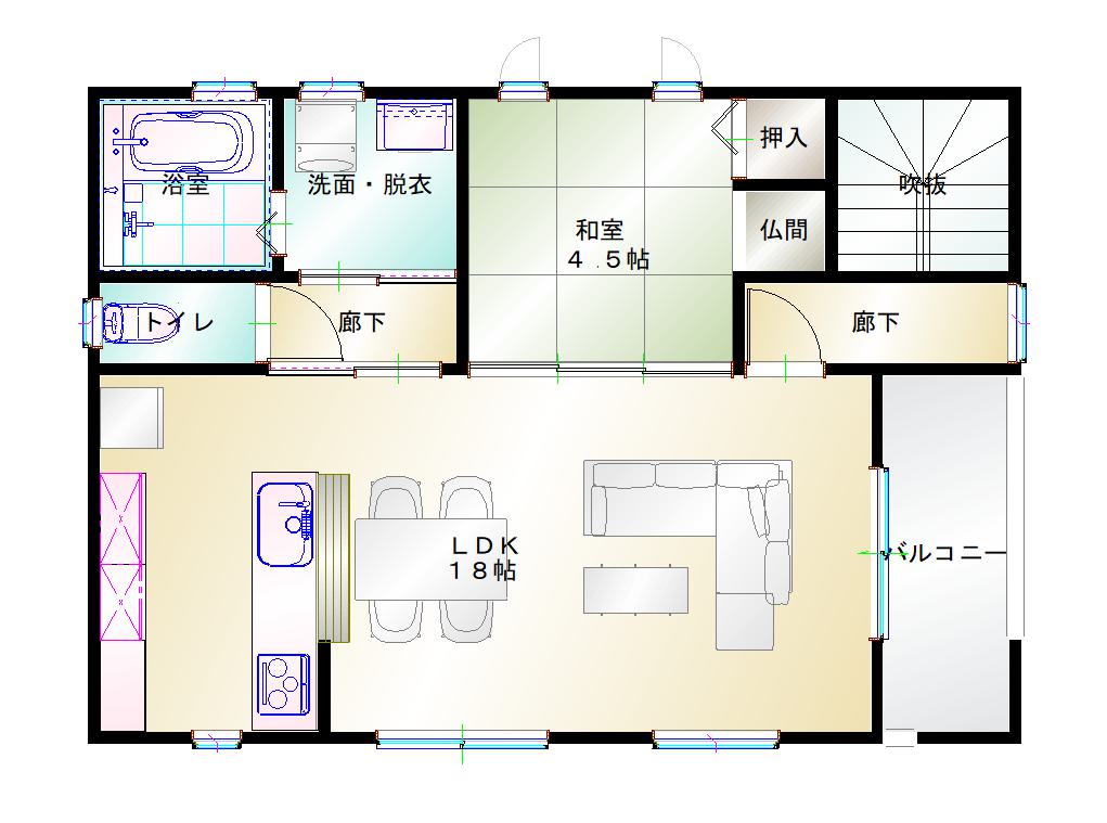 2階平面図