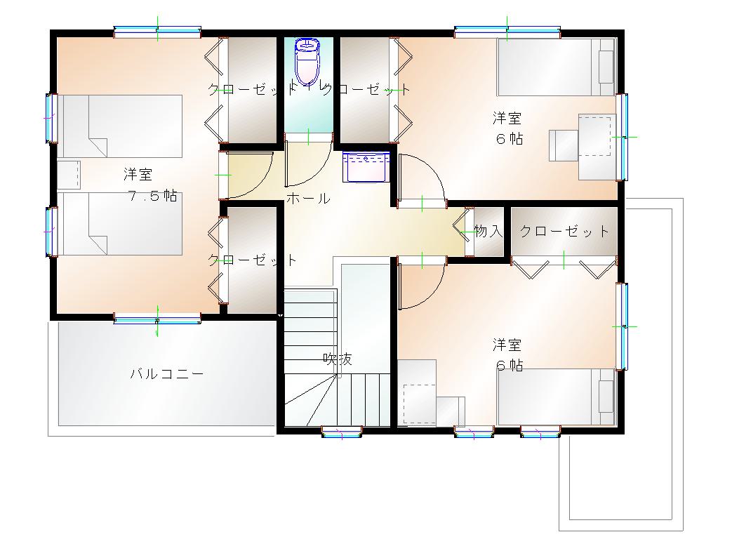 2階平面図