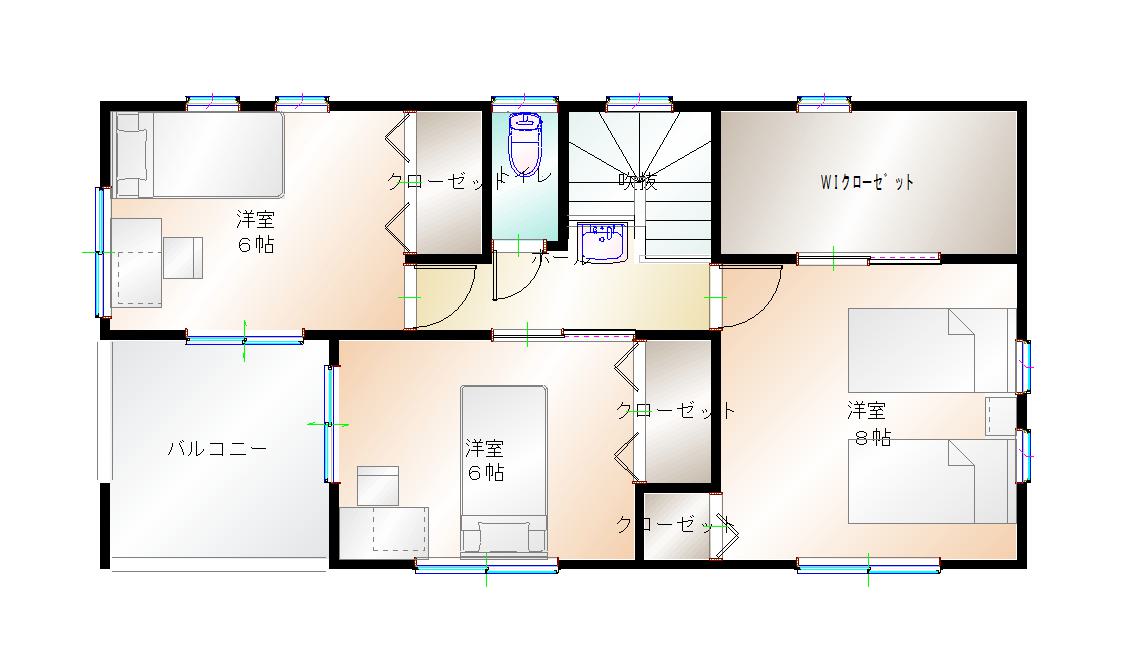 2階平面図