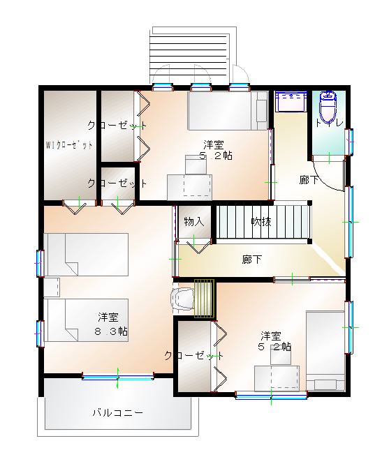 2階平面図