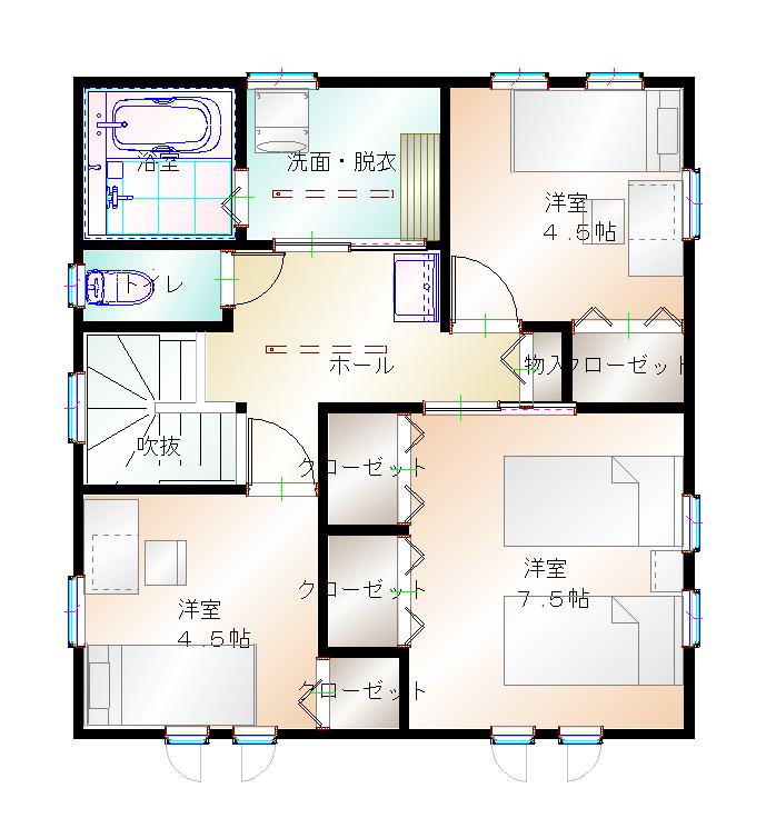 2階平面図