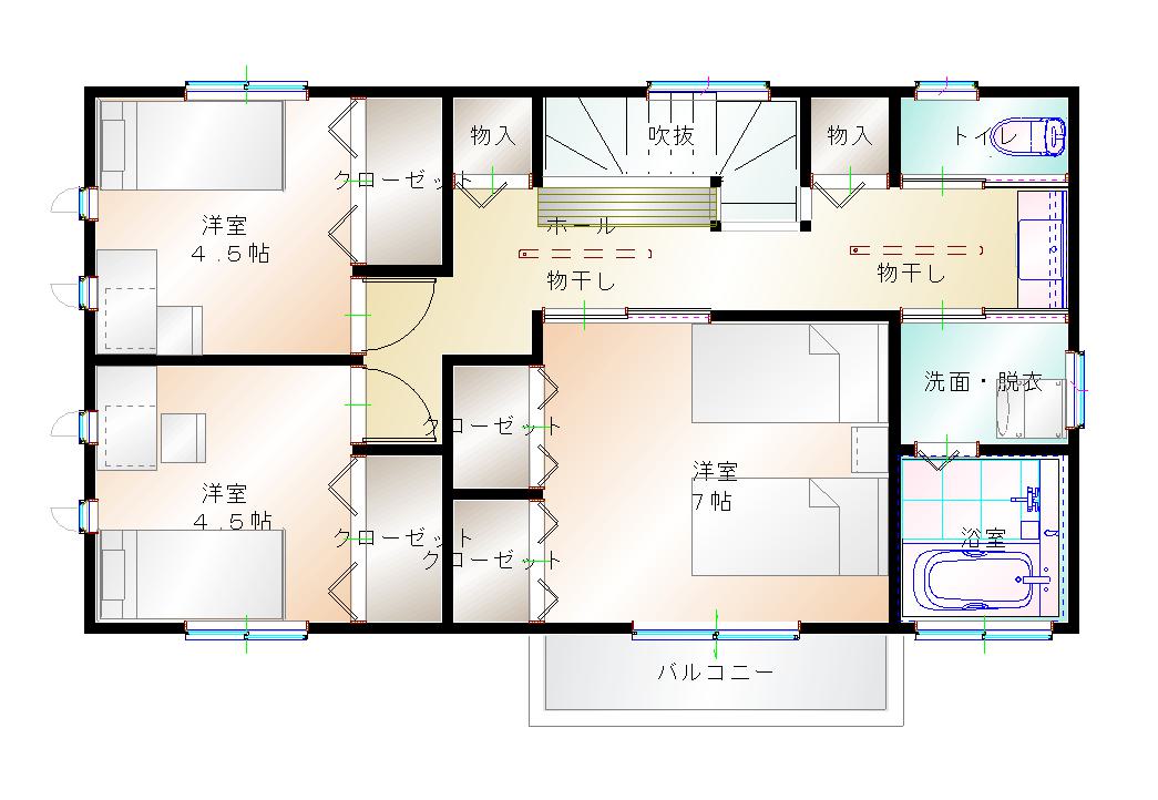 2階平面図