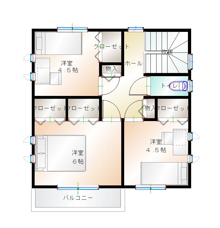 2階平面図