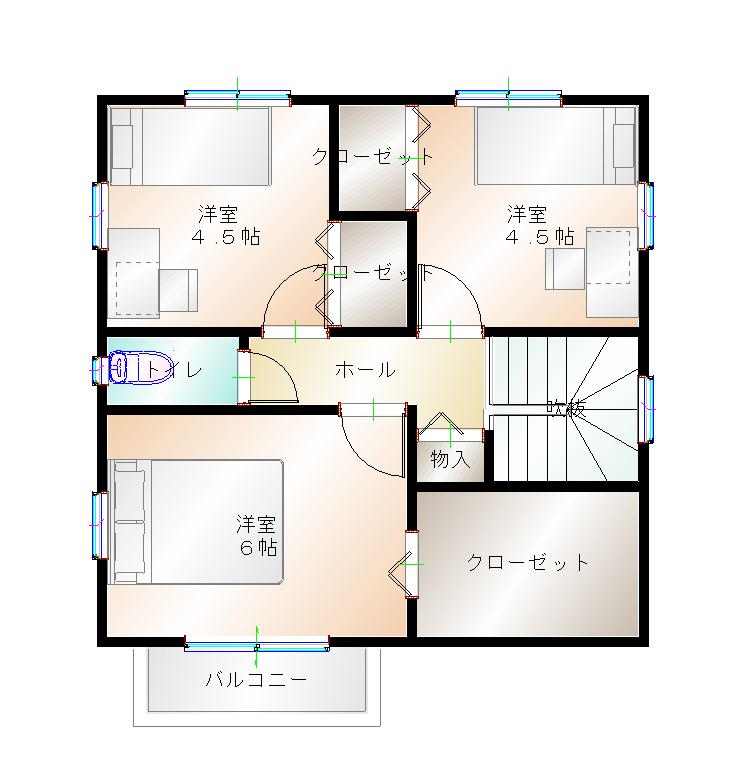 2階平面図