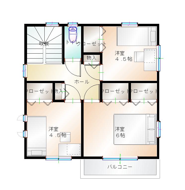 2階平面図