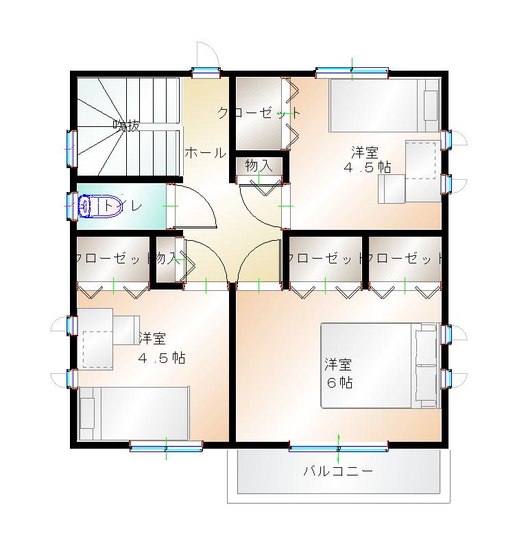 2階平面図