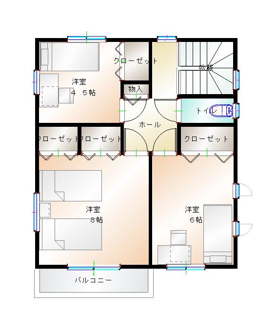 2階平面図