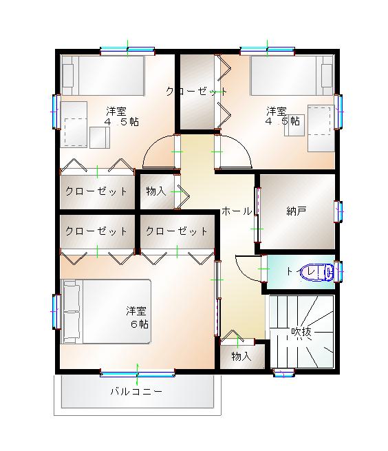 2階平面図