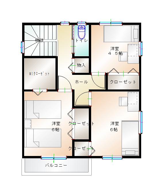 2階平面図