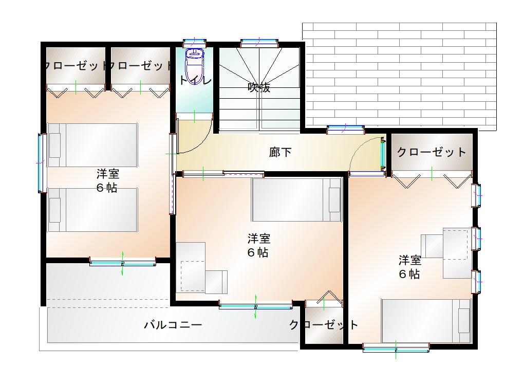 2階平面図