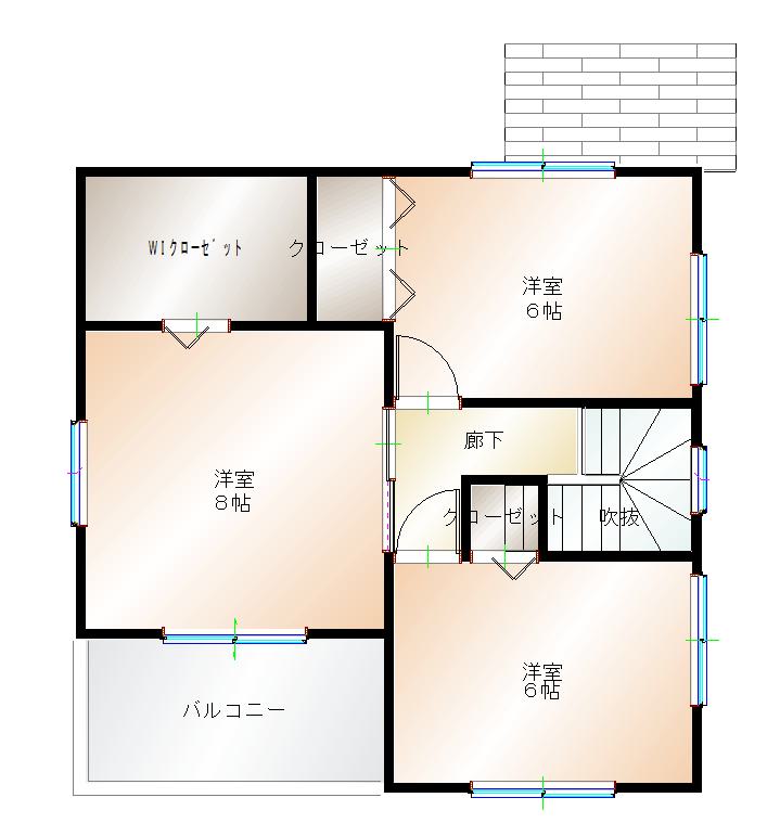 2階平面図