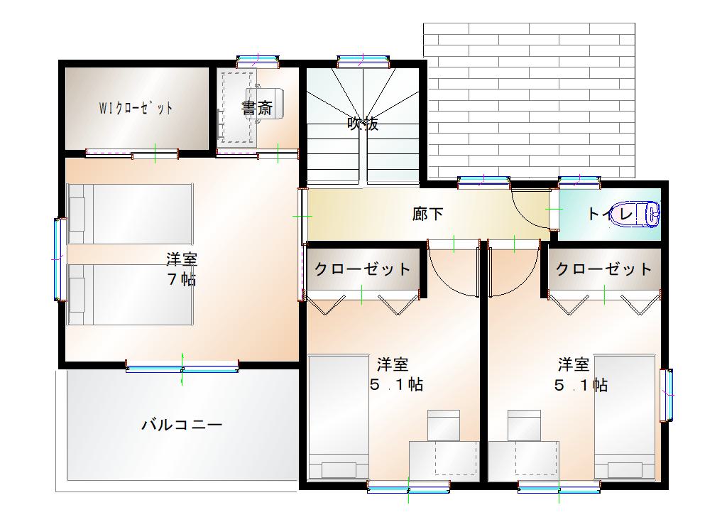 2階平面図