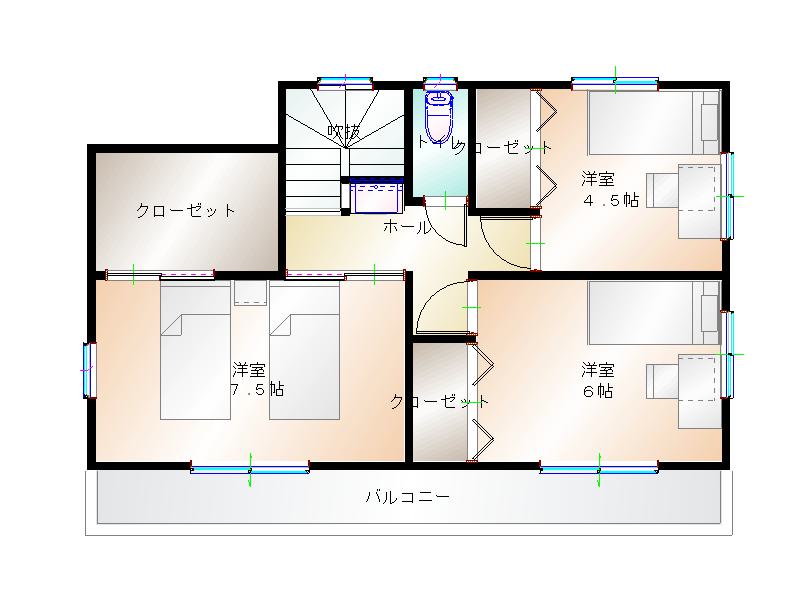 2階平面図